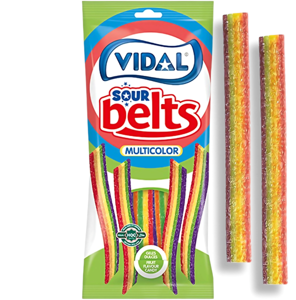 VIDAL - Sour Belts Multicolor HALAL 90g